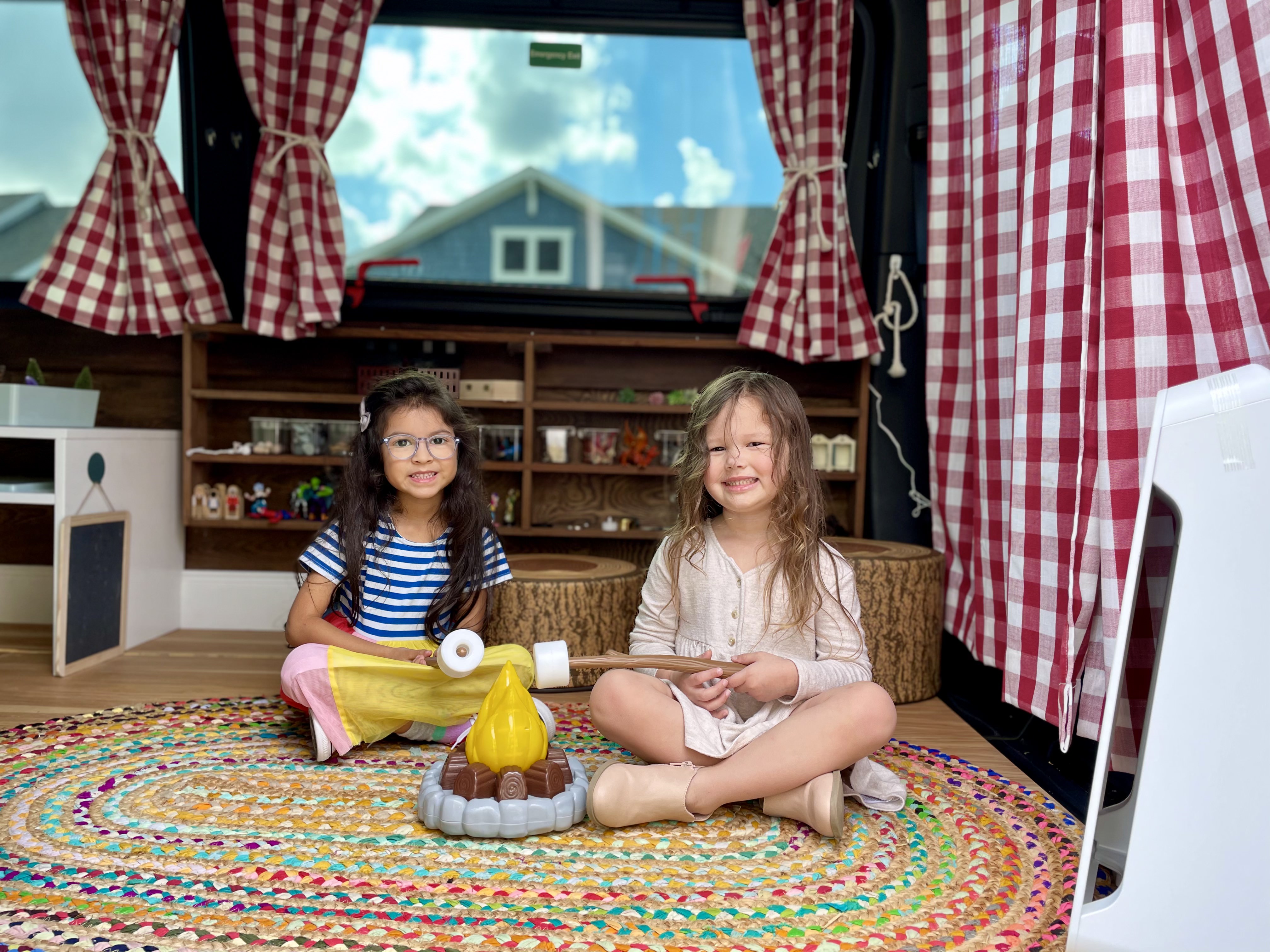Children in a nature therapy group session